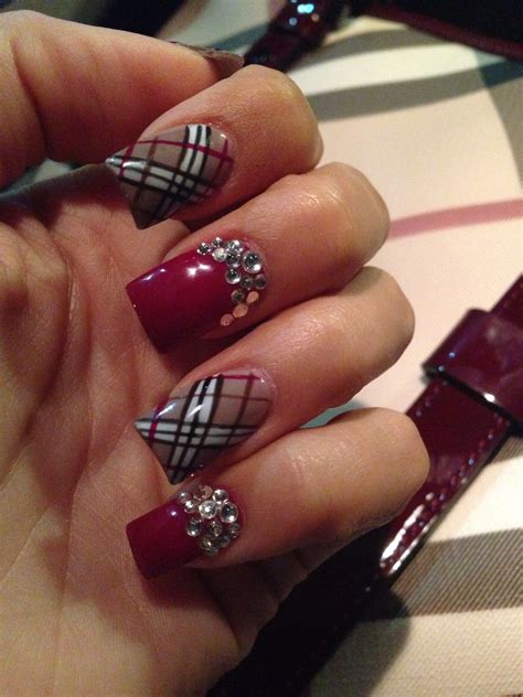 Top 10 burberry inspired nails ideas and inspiration 